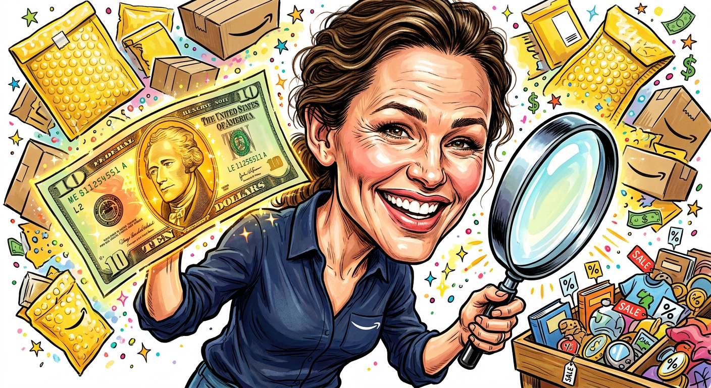A comical illustration of the star for the story Jennifer Garner Sapped of All Millionaire Energy by Dangerous Ten Dollar Amazon Blouse.